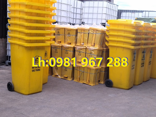 Thùng rác y tế màu vàng 240 l.jpg